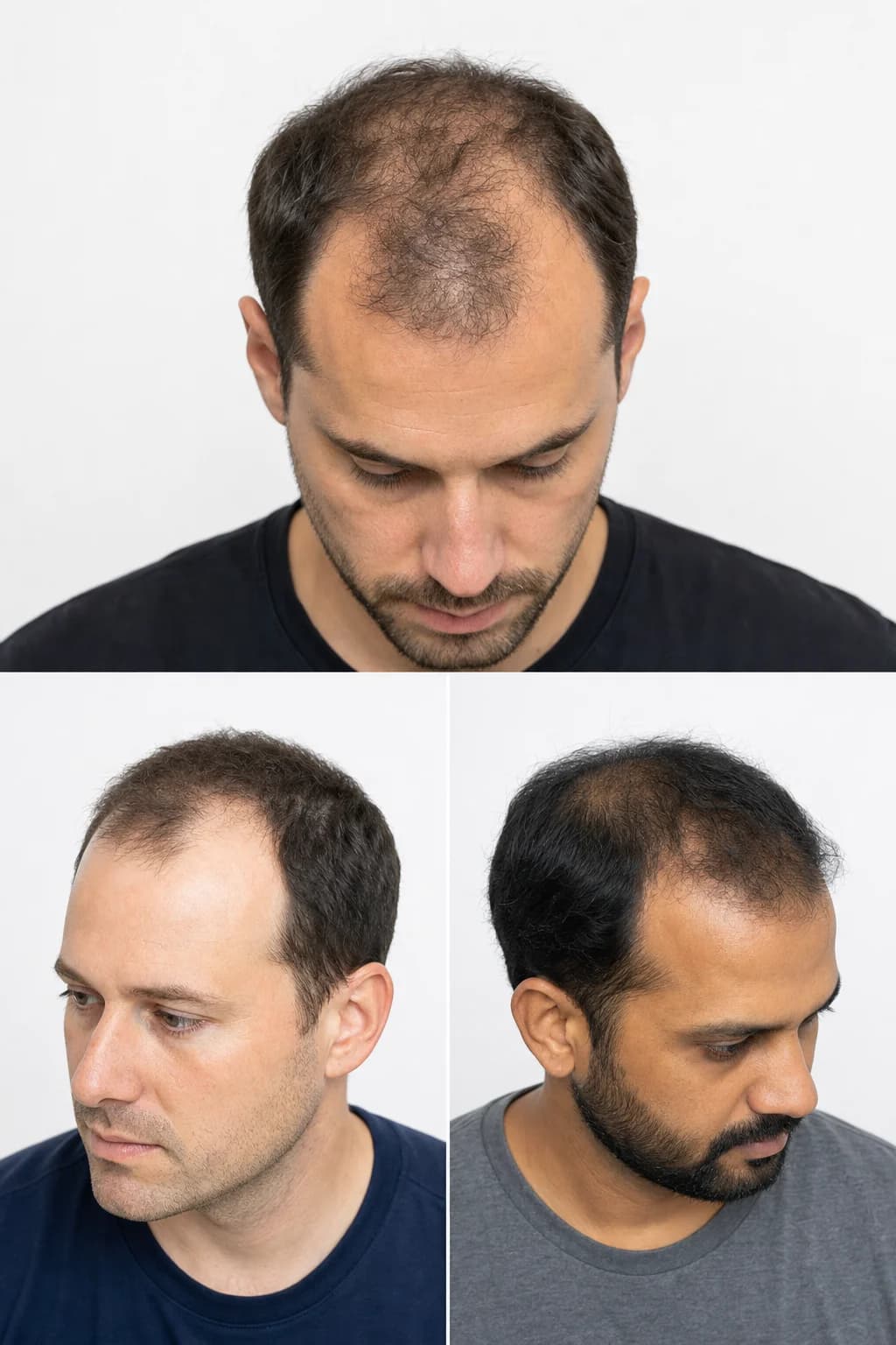 Hairline improvement before photo